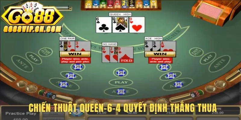 Live Three Card Poker ứng dụng quy tắc Q-6-4 để chiến thắng